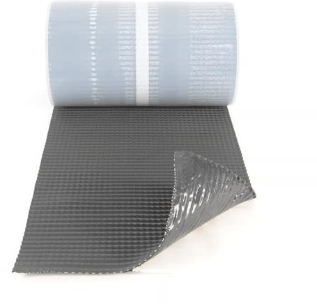 SILISTO GRID Wandanschlussband Anthrazit - 450mm & 1 Meter Länge - Butyl Dichtband, Wandanschlussprofil, Dachabdichtung, Kaminverkleidung, Dachfolie Wasserdicht, Witterungsschutz und UV-beständig