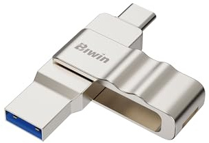 Biwin USB-Stick UD150 32GB USB 3.2 Gen1, bis zu 150 MB/s, mit Dual-Anschluss (Typ-A & Typ-C) für PC, Laptop, MacBook & Smartphone