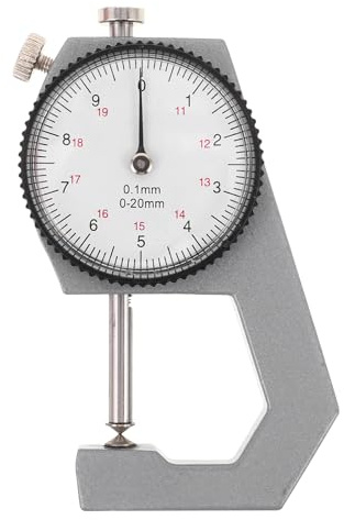 BESTonZON Micrometro Esterno in Inossidabile Calibro per Strumenti di Liuteria Micrometro Spessimetro per Misurazione Precisa Spessimetro di Produzione per Chitarre e Violini Strumenti