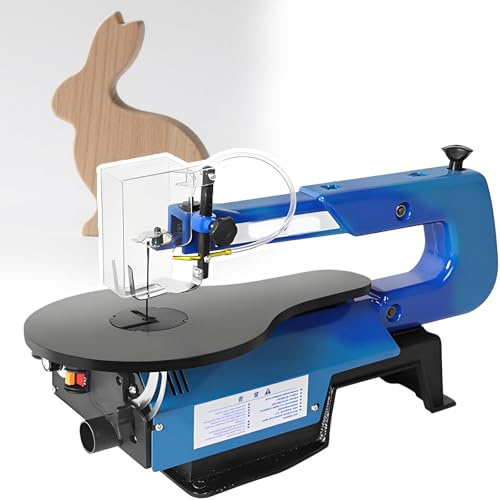 forplubossmmp Robuste Dekupiersäge Für Holzarbeiten Mit 0–45° Verstellbarem Tisch, 40,6 cm Sägeblatt Und 180-W-Motor – Ideal Präzisionsschnitte In Heimwerkstätten Und Kleinen Werkstätten Basic