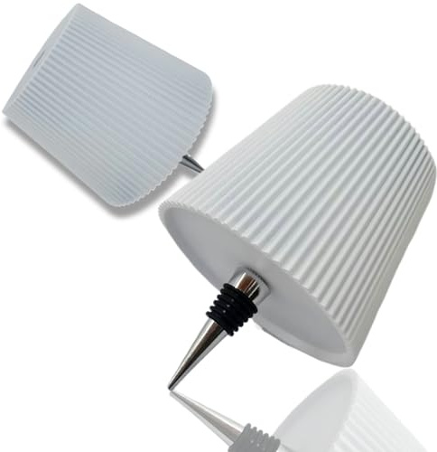 Lampada da tavolo ricaricabile senza fili, 2 pezzi, con controllo touch, dimmerabile, per bottiglie di vino, 3 opzioni di colore, portatile, decorazione per interni ed esterni, per matrimoni, feste e