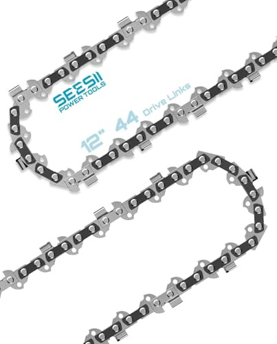 SEESII Catena di Ricambio 12 Pollici, 44 Maglie per Motosega | Confezione da 2 pezzi, spessore 0,0932, passo 3/8 LP, compatibile con motoseghe elettriche a batteria da 12 pollici