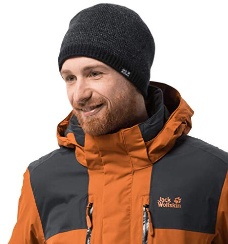 Jack Wolfskin Unisex Stormlock Foggy Kappe, Black, ONE Size (56-61CM), 1906241