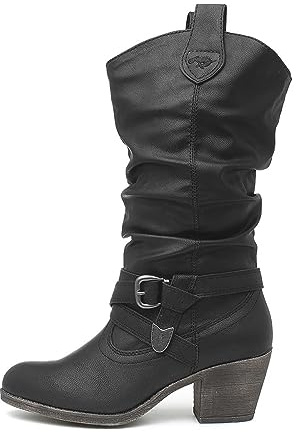 Rocket Dog Womens/Ladies Sidestep Mid-Calf Western Boot (5 UK) (Black)