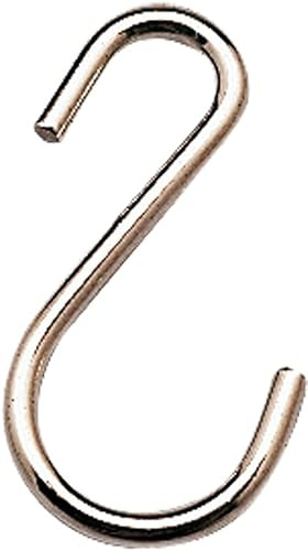 CAO Haken aus vernickeltem Stahl – Breite 3 cm – Höhe 6 cm – Durchmesser Ø 4 mm