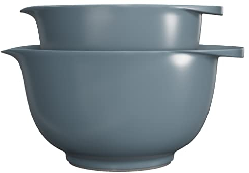 Rosti Victoria Rührschüssel, Rührschüssel-Set mit 2 Schüsseln 2 + 3 Liter, Dusty Blue