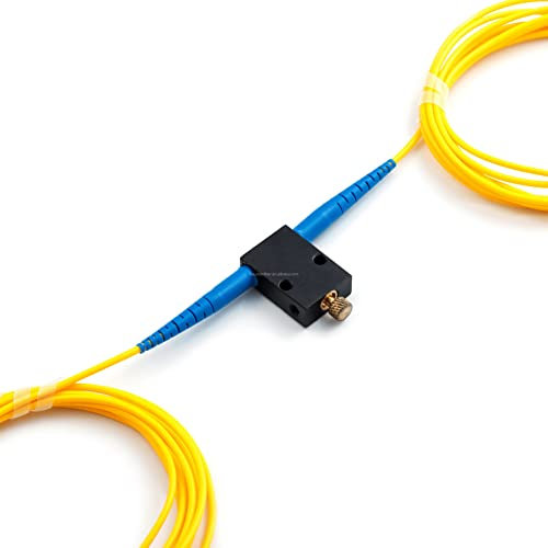 CHB - Attenuatore ottico variabile VOA da 3 metri in cavo a fibre ottiche costruito cavo patch 1-50dBm 1310nm 1550nm singolo modo OS2 cavo (LC/UPC - SC/APC)