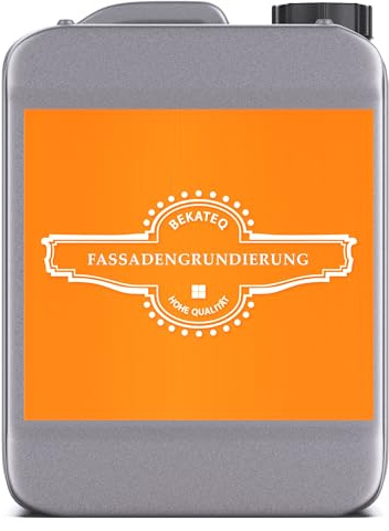 BEKATEQ Grundierung 10l für Fassadenfarbe, Wandfarbe innen und aussen, Sockel - Fassadengrundierung, Wandgrundierung, Tiefengrund, Haftgrund BE-516