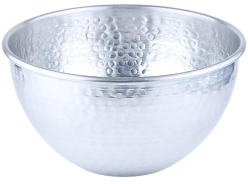 Vintage Servierschale Erla handgefertigt aus Aluminium in Silber 24 cm | 24 cm und 27 cm im Silber oder Gold