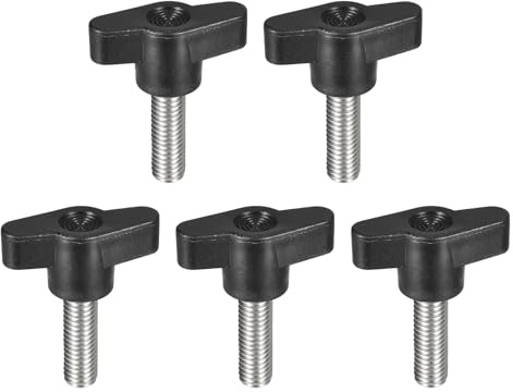 QUARKZMAN 5Pcs Bouton de Serrage à Vis M8 x 25mm en Acier Inoxydable 304 | Poignée en Forme de T Pour Un Remplacement Rapide Des Boutons de Serrage à Vis à Main