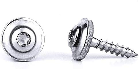 500 Stück Spenglerschrauben 4,5x30 mm TX20 von PROFICA - 15 mm EPDM Dichtscheibe - A2 Edelstahl - DIN7995 - Rostfrei