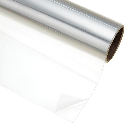 BENECREAT Transparente Doppelseitige Kleberolle, 500x30cm, DIY Kunst | Doppelseitiges Klebeband Für DIY Kunst, Home Dekoband Mit Weißem Liner, Geschenkverpackung, Karten, 0.1 mm Dick