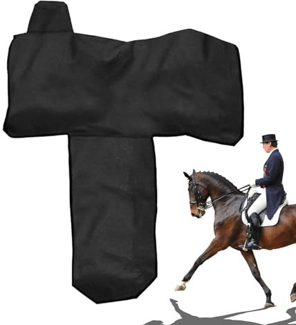 Western-Sattelbezug, wasserdichte Western-Sattelabdeckung – Staubdichter Sattelbezug mit 6 elastischen Gurten – robustes, robustes Etui