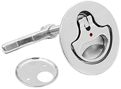 KOROBIE Marine Grad Edelstahl 316 Nockenlatch Flush Pull Deck Latch Hubgriff mit Backplatte Boat Hardware Zubehör Schiffs- und Yachtzubehör aus Edelstahl