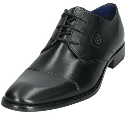 bugatti Chaussures d'affaires à lacets pour homme, Noir 1000, 43 EU