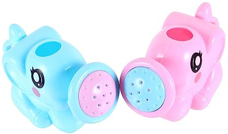 ifundom 2stücke Teiliges Badespielzeug Elefanten Gießkanne Aus Abs Kunststoff Leichtes Wasserspielzeug Für Badewanne Schwimmbad Strand Sicher Und Langlebig Für Kleinkinder Geschenk Blau