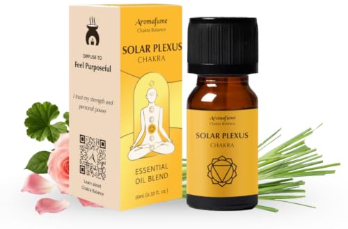 Lemongrass & Rose Essential Oil Diffuser, by Aromafume | 3 x 10ml/0.33oz, Aromatherapy Oils for Balance, Incense for Meditation, Yoga & Reiki