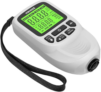 Paint Thickness Gauges 0-2000μm Coating Thickness Gauges Paint Depth Gauges Meter with Backlight LCD Display for Vehicle
