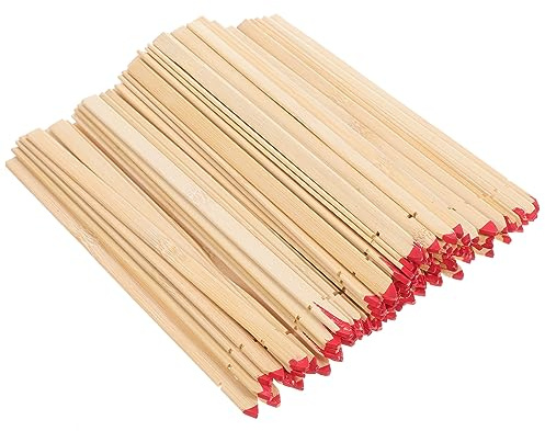 Alasum Palos Fortuna Chinos De Bambú Blanco 100 Piezas para Adivinación Budista y Juegos Espirituales Uso Templos y Hogares