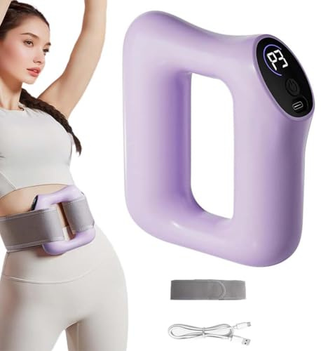 Multifunktionaler Ganzkörper-Faszienring, Ganzkörper-Fettverbrennung und -formung, ergonomisches elektrisches Faszienmassagegerät, Hochfrequenzvibration, einstellbare Massagemodi (Lila)