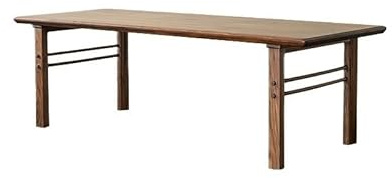 IMEITE Büro-Besprechungstisch Esstisch aus Holz, rechteckig, for Zuhause, Küche, Tee, einfache Möbel Esstisch(180x85x75cm)