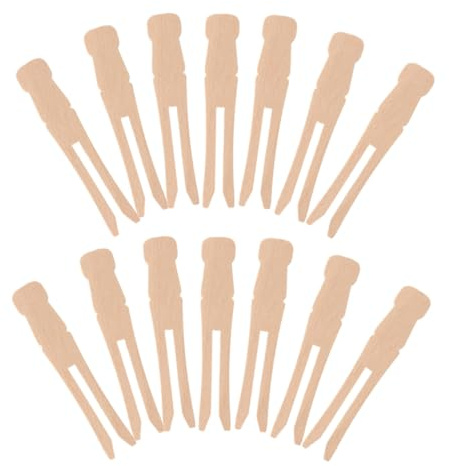 50pcs round Wooden Clothespins Clothes Pegs for Laundry and Crafts | Classic Vintage Finish, Secure Grip for Outdoor Use, Large Clothesline Clips and Picture Clothes Pins