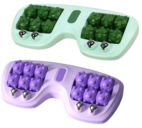 2 Stück Fußmassageroller 28x14cm, Fußmassagegerät, Massage Roller für Fußmassage, Fussmassageroller, Fussmassagegerät, Massagegerät für Füße, Geeignet für DenHeim und Bürogebrauch Fersensporn