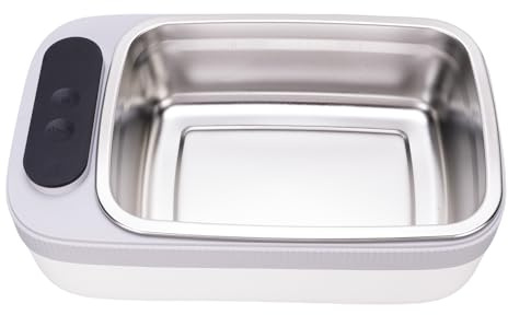 Jectse Scaldavivande Elettrico, Contenitori per il Pranzo a Riscaldamento Rapido in Acciaio Inossidabile 304, Scaldavivande Portatile a Riscaldamento Rapido da 40 W per Adulti, Auto,