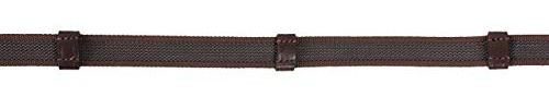 QHP Zügel Anti-Rutsch-Zügel Gurtzügel Reitzügel Pferdezügel schwarz oder braun ARBO-INOX® (Full, Braun)