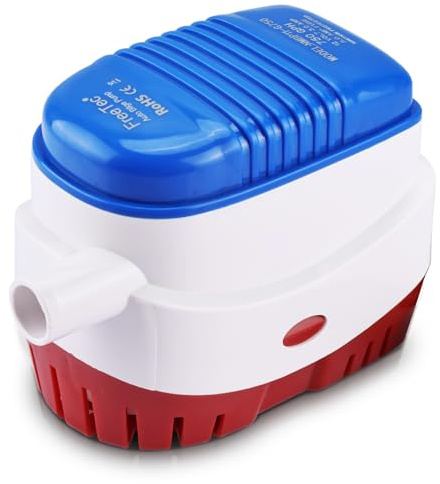 FreeTec Pompa di sentina automatica sommergibile per barche 750GPH 12V con interruttore a galleggiante per barche marine