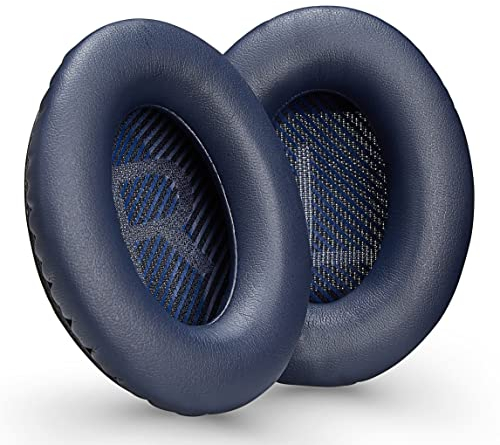 AHG Accessory House Global qc Replacement Ear Pads Cushions Compatible with Bose QuietComfort 35 II / QC35, QCSE, QCSC and QC45 wireless Headphones (Midnight Blue) - Premium Material | Extra Thick