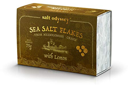 Salt Odyssey Scaglie di Sale Marino al Limone, 75 g (confezione da 3)