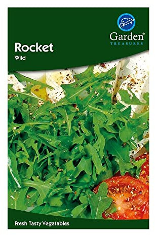 Garden Treasures Fresh Herbs Vegetable Fruit Seeds Salad Grow Your Own Indoor Outdoor (Rocket Wild)