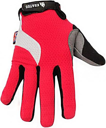 Kratos Fahrradhandschuhe volle Finger Mountainbike Handschuhe Gel Gepolsterte Touchscreen MTB Racing Fahrrad BMX für Kinder Männer Frauen