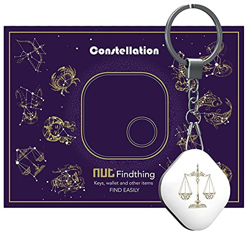 Nutale Schlüsselfinder - Löwe Finden mit App Bluetooth, iOS und Android, Community Suchfunktion, Item Tracker Support Fernbedienung, Wallet Tracker, Gute Idee für Ihre verlorenen Gegenstände (Waage)