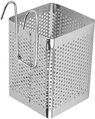 lurora2021 Porte à Couverts Creuse En Inoxydable Porte à Couverts Ventilée En Inoxydable Rack à Baguettes égouttoir Suspendu pour Cuisine Fourchette Cuillère Rangement Grille 1 Pièce (Grille Simple)