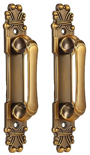 Türgriff, Antik Zinklegierung Türgriff Schrank Schublade Kleiderschrank Griff 2 Teile/Set Möbelbeschläge Zubehör