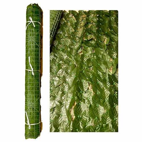 Siepe Edera Finta 1x3M Giardino Balcone Artificiale Sintetica Foglie Anticaduta
