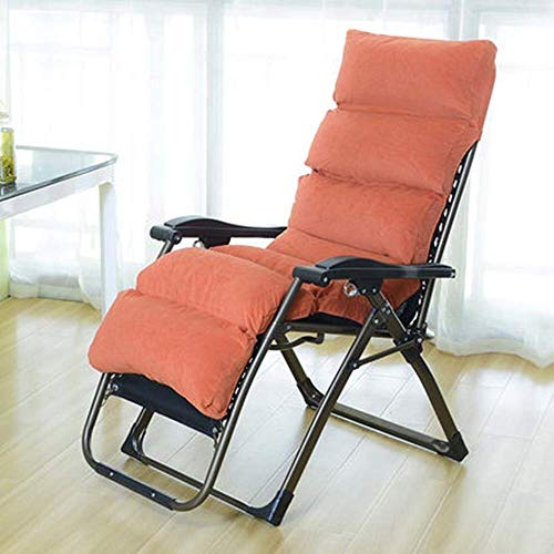 Bequeme Liegestühle mit Schwerkraft Zero Lounger Terrassenliege Outdoor Klappstuhl Verstellbarer Neigbar Tragbarer Strandcampingstuhl mit Kissen (Color : B, Size : Stützen