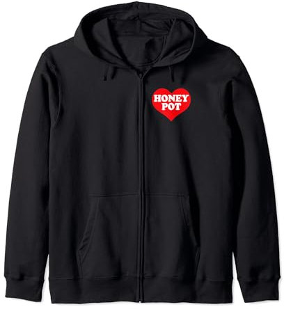 Pot à miel I Heart, I Love Honey Pot personnalisé Sweat à Capuche