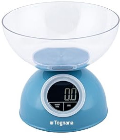 Tognana Iridea, Bilancia da Cucina Digitale 5 kg plastica, Carta Da Zucchero
