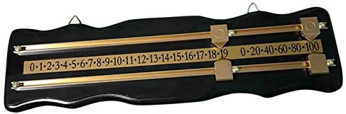 Cetfuro Billard Anzeigetafel Wandmontierte Anzeigetafel Snooker Anzeigetafel Internationale Anzeigetafel Aus Gebeiztem, Schwarz