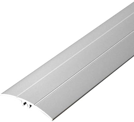 Generisch Breite 41 mm Kantenreduzierer, Metall, Schwarz, Gold, Grau, Silber, Lila, Gold, Türöffnungs-Reduziernut, Türleiste for Schlafzimmer, Wohnzimmer, Küche, Badezimmer, Eingang(SIL