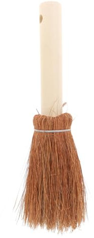 SOLUSTRE Wooden Dish Scrub Brush, Coconut Bristle Palm Pot Brush, Compact Easy-clean Kitchen Cleaner for Washing Dishes and Cleaning Pots