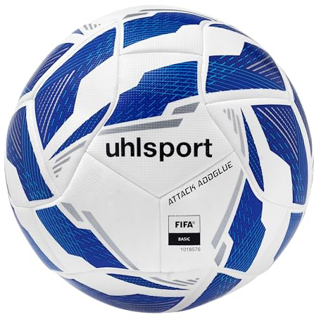 uhlsport Fußball Attack ADDGLUE Fussball Soccer Spielball Trainingsball - mit Neuer ADDGLUE-Technologie - für Jugend und Aktive - FIFA
