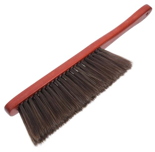 TOKIDNY Wooden Handle Bench Dust Brush Soft Bristle Hand Broom Indoor Fireplace Cleaning Brush for Car Bed Furniture Couch Dusting