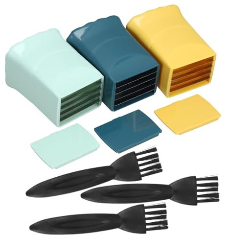 PHENOFICE 1 Set Di Affettatrice Per Fragole Affettatrice Per Frutta Multifunzionale in Acciaio Inox Con Spazzola Di Pulizia