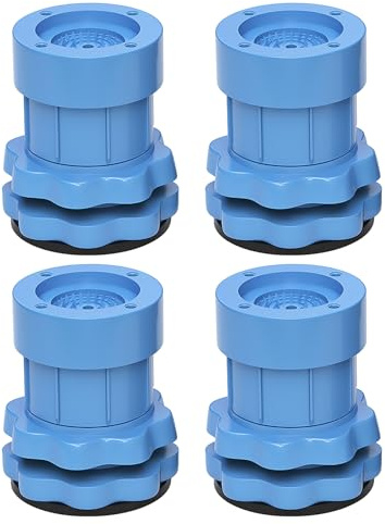 Anti-Vibrations-Pad für Waschmaschine und Waschmaschine – Set mit 4 | Stützfüßen für Waschmaschine, Vibrationsdämpfung mit Laufflächengriff | Anti-Vibrationspad