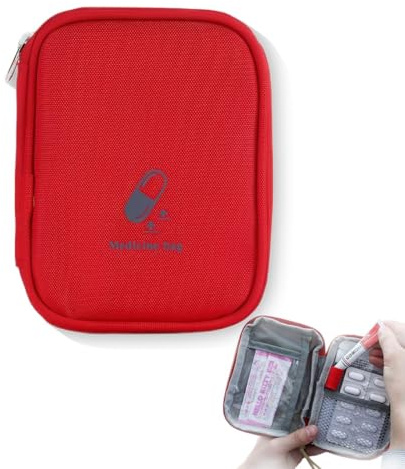 COYUN 1 Pièces Trousse De Secours Vide, Mini Trousse De Premiers Soins, Mini Sac Médical, Sac De Stockage De Médecine Portable, Trousse Secours Portable Kit,Mini Trousse de Secours,Trousse Secours Vid