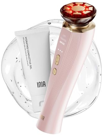 INIA 3-in-1 Red Light Therapy for Face and Neck Beauty Device for Puffiness & Skin Firming Skincare Tool